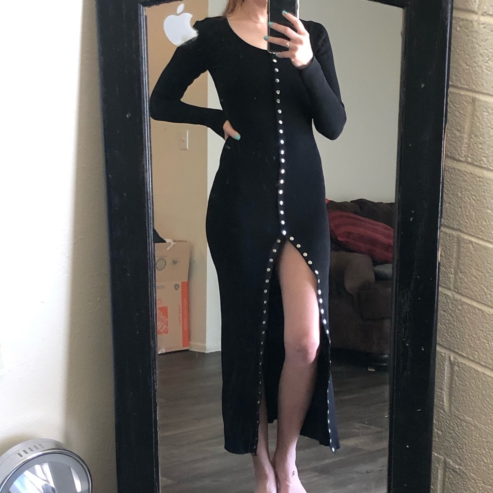 ZARA LONG SNAP DOWN DRESS
